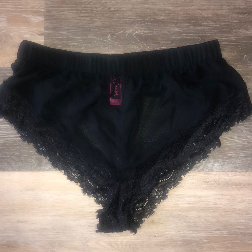 Sheer high leg bottoms